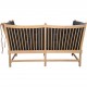Børge Mogensen Spoke back sofa in beech and black leather 1963