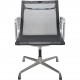 Charles Eames Ea-108 chair in black mesh and aluminium 2000s