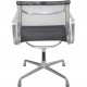 Charles Eames Ea-108 chair in black mesh and aluminium 2000s