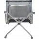 Charles Eames Ea-108 chair in black mesh and aluminium 2000s