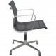 Charles Eames Ea-108 chair in black mesh and aluminium 2000s