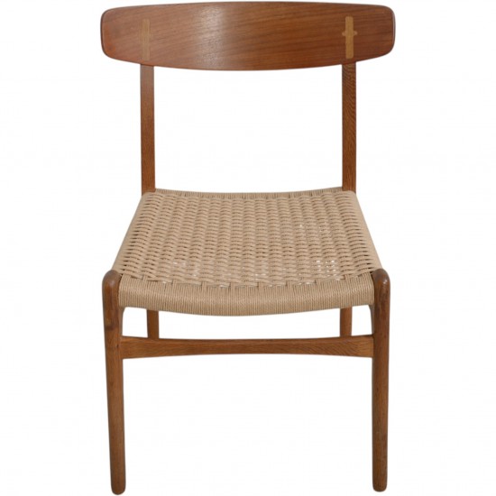 Set of 4 Hans Wegner CH23 chairs in oak 1970s