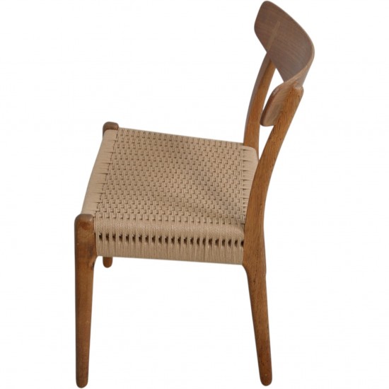 Set of 4 Hans Wegner CH23 chairs in oak 1970s