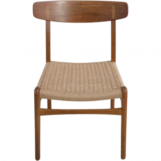 Set of 4 Hans Wegner CH23 chairs in oak 1970s