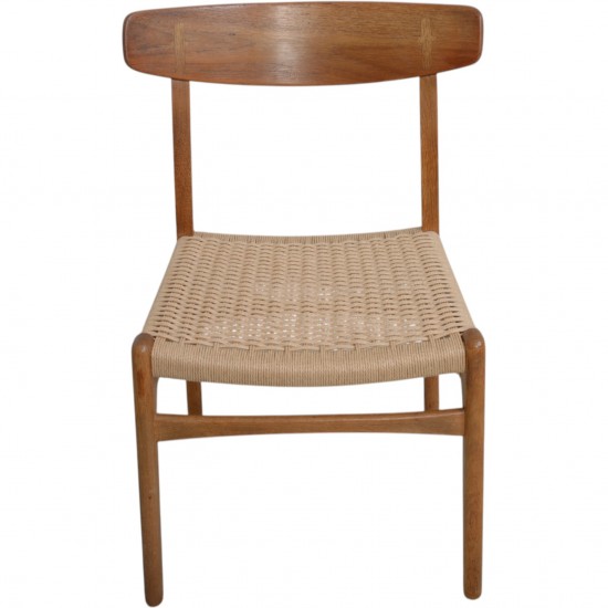 Set of 4 Hans Wegner CH23 chairs in oak 1970s