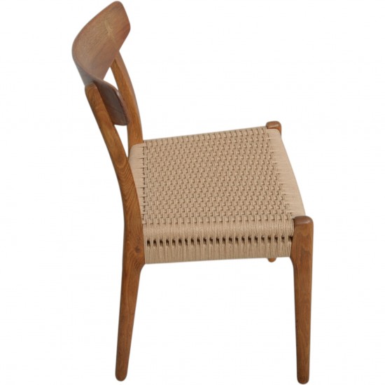 Set of 4 Hans Wegner CH23 chairs in oak 1970s