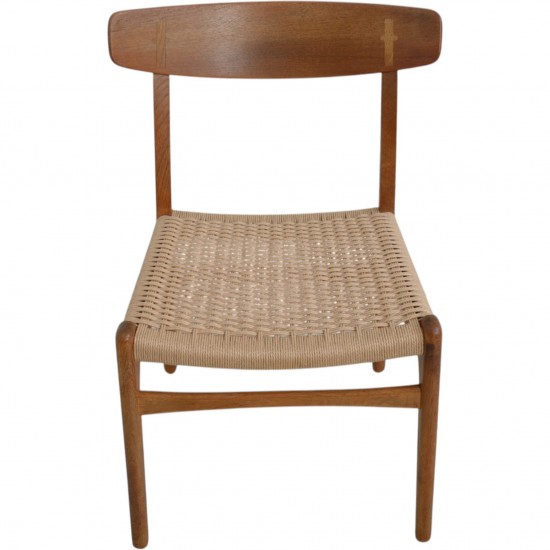 Set of 4 Hans Wegner CH23 chairs in oak 1970s