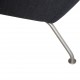 Hans Wegner Wingchair with stool in grey fabric 2019