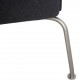 Hans Wegner Wingchair with stool in grey fabric 2019
