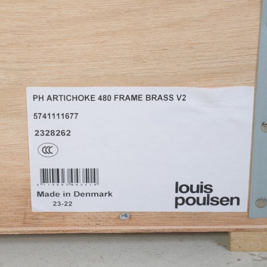 Poul Henningsen 48 Cm Artichoke lamp in brass LED 2023