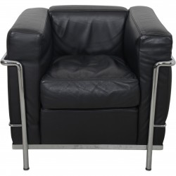 Le Corbusier LC2 chair in black leather 2000s