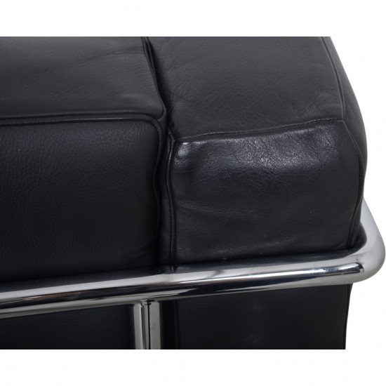 Le Corbusier LC2 chair in black leather 2000s