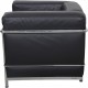 Le Corbusier LC2 chair in black leather 2000s