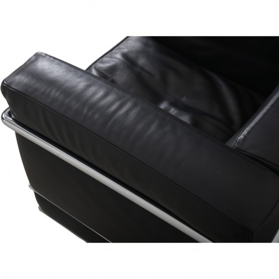 Le Corbusier LC2 chair in black leather 2000s