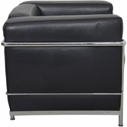 Le Corbusier LC2 chair in black leather 2000s
