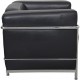 Le Corbusier LC2 chair in black leather 2000s