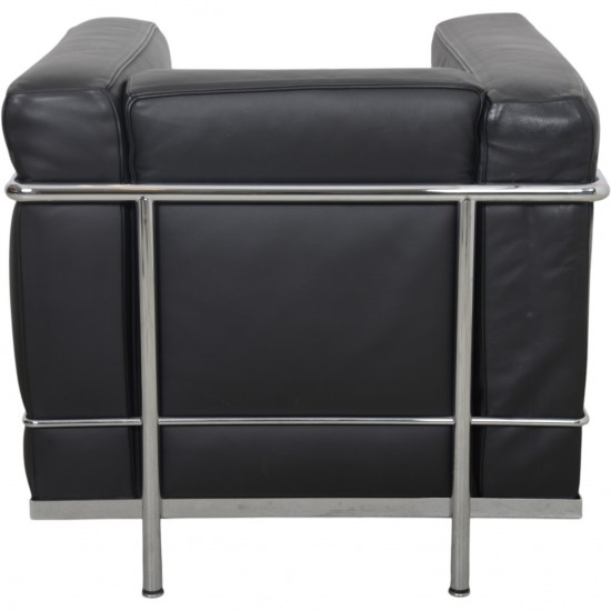 Le Corbusier LC2 chair in black leather 2000s