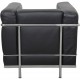 Le Corbusier LC2 chair in black leather 2000s