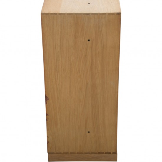 Mogens Koch deep bookcase of oak 1980s