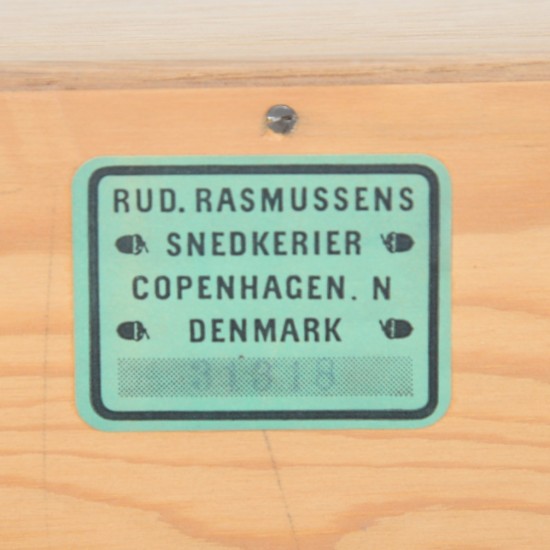 Mogens Koch deep bookcase of oak 1980s
