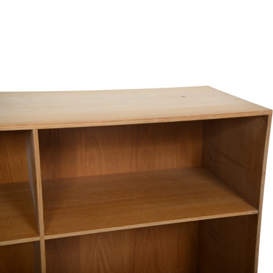 Mogens Koch deep bookcase of oak 1980s