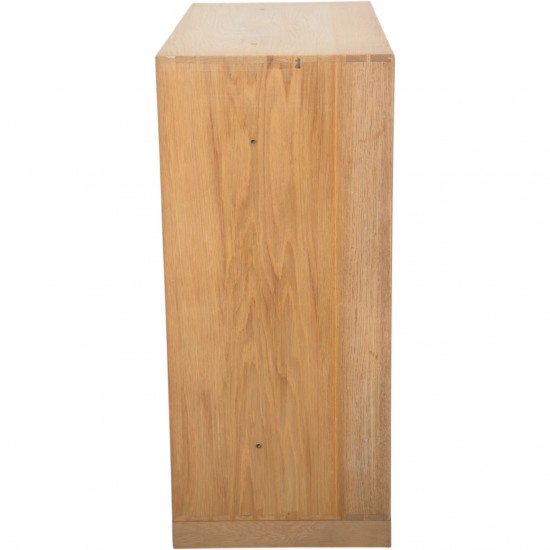 Mogens Koch deep bookcase of oak 1980s