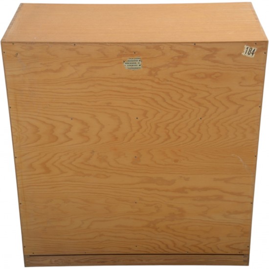Mogens Koch deep bookcase of oak 1980s