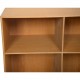 Mogens Koch deep bookcase of oak 1980s