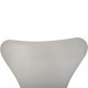 Sæt af 4 Arne Jacobsen Syver stole i hvid læder 1990'erne
