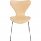 Sæt af 2 Arne Jacobsen Syver stole i natur læder 2000'erne