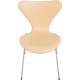 Sæt af 2 Arne Jacobsen Syver stole i natur læder 2000'erne