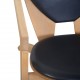 Hans Wegner GE460 Butterfly stol i sort læder og bøg 2000'erne