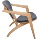 Hans Wegner GE460 Butterfly stol i sort læder og bøg 2000'erne