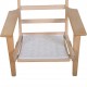 Hans Wegner Ge290a loungestol i grønt stof og bøg 2000'erne