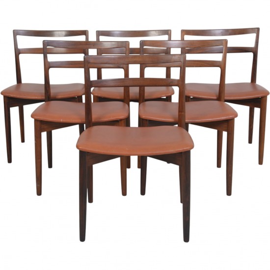 Sæt af 6 Harry Østergaard Model 61 spisebordsstole 1960'erne