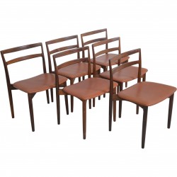 Sæt af 6 Harry Østergaard Model 61 spisebordsstole 1960'erne
