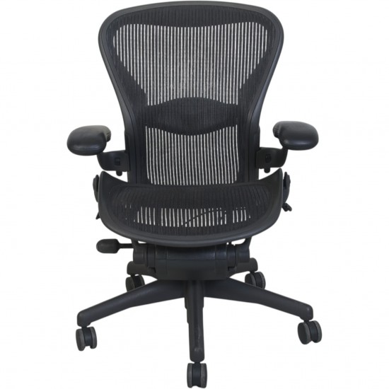 Herman Miller sort Aaron stol 2010'erne
