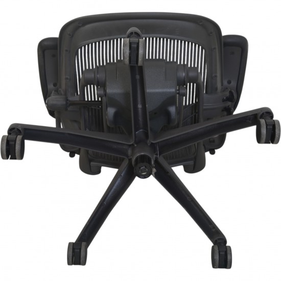Herman Miller sort Aaron stol 2010'erne