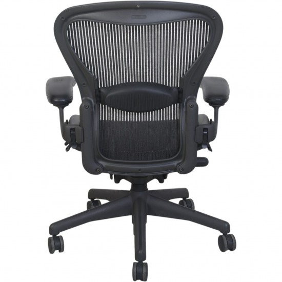 Herman Miller sort Aaron stol 2010'erne