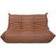 Michel Ducaroy TOGO 2.personers sofa i cognac læder 2000'erne