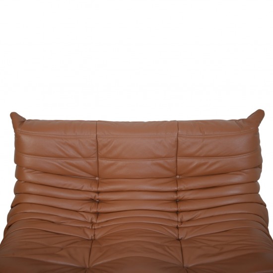 Michel Ducaroy TOGO 2.personers sofa i cognac læder 2000'erne