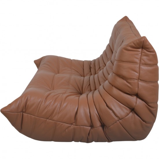 Michel Ducaroy TOGO 2.personers sofa i cognac læder 2000'erne