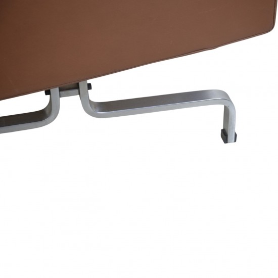 Poul Kjærholm PK31/2 sofa i brunt læder 1985