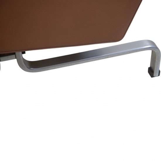 Poul Kjærholm PK31/2 sofa i brunt læder 1985
