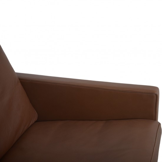 Poul Kjærholm PK31/2 sofa i brunt læder 1985
