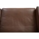 Poul Kjærholm PK31/2 sofa i brunt læder 1985