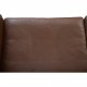 Poul Kjærholm PK31/2 sofa i brunt læder 1985