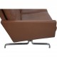 Poul Kjærholm PK31/2 sofa i brunt læder 1985