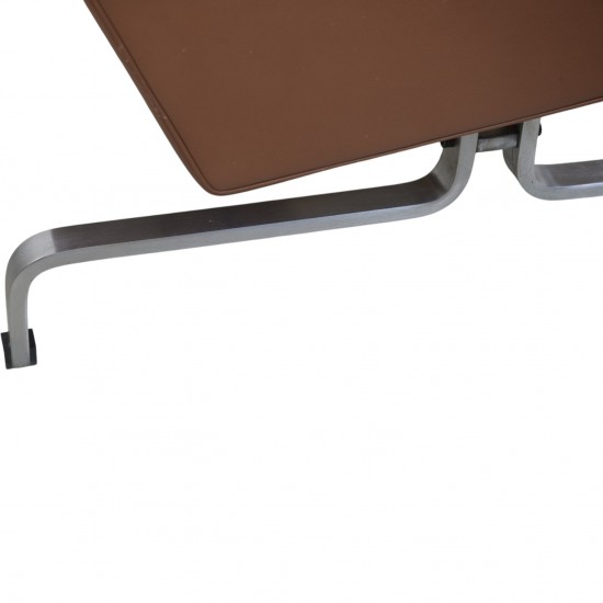 Poul Kjærholm PK31/2 sofa i brunt læder 1985