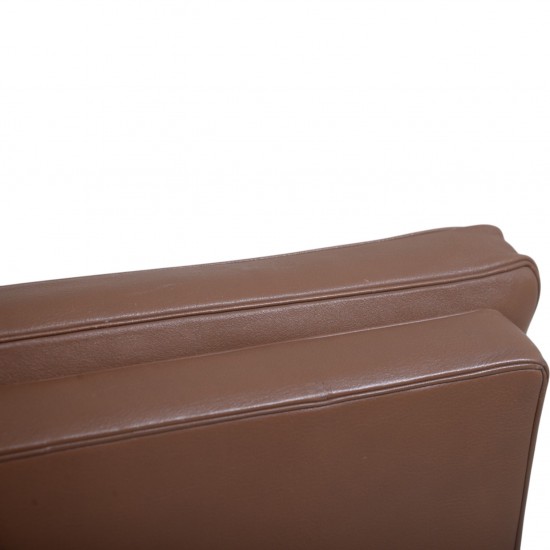 Poul Kjærholm PK31/2 sofa i brunt læder 1985